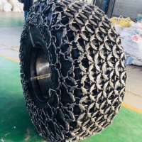 17.5-25 factory price wheel loader snow tire chains with High Quality  tire chains