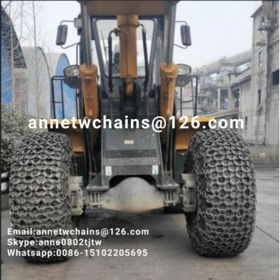 tyre protection chains for wheel loader komatsu wa 100